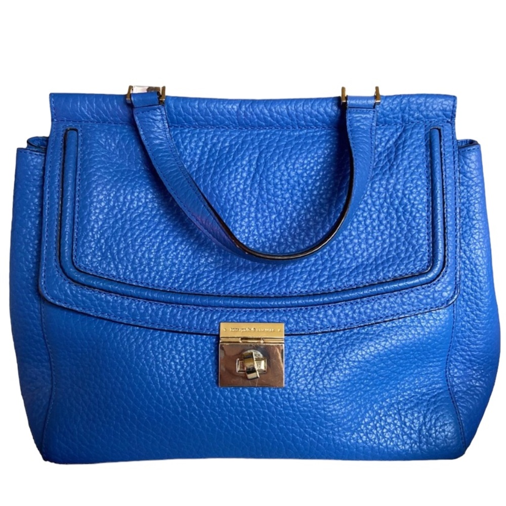 Kate Spade Everett Way Tullulah Leather Satchel in Island Deep Blue Color